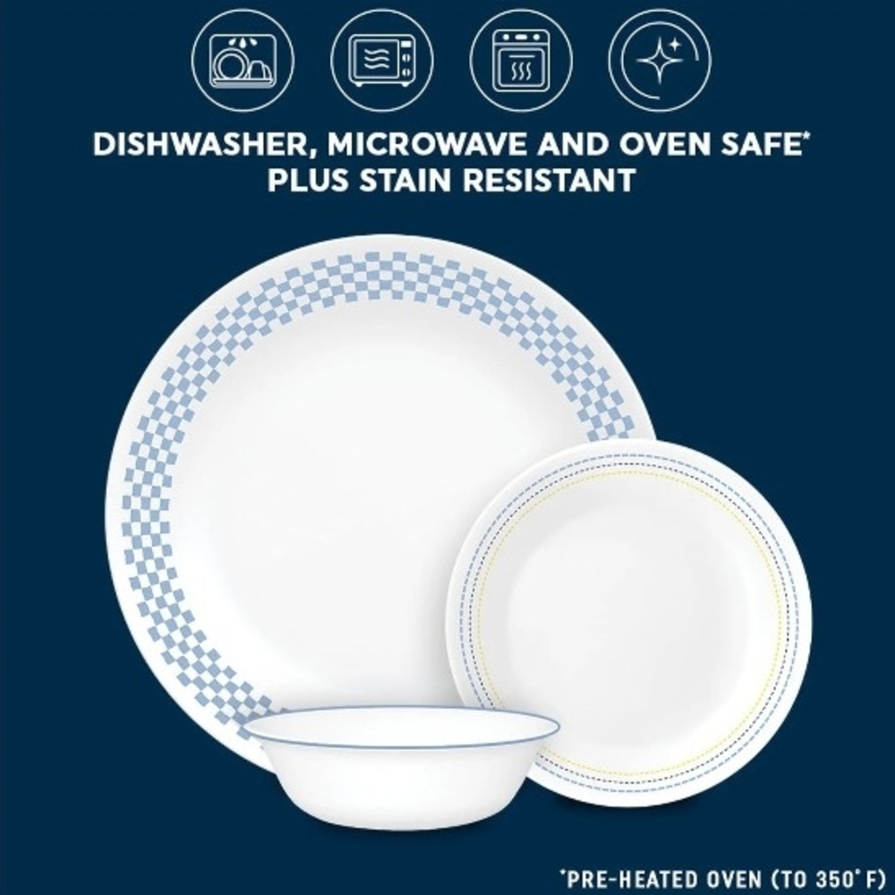Corelle Extra Strength Dinnerware Set - Picture 2 of 5